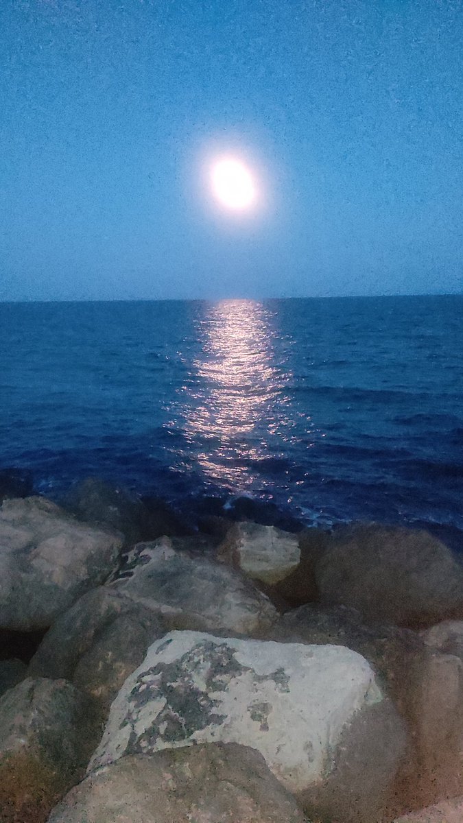 Méditation au bord de la Mer...🌚☯️