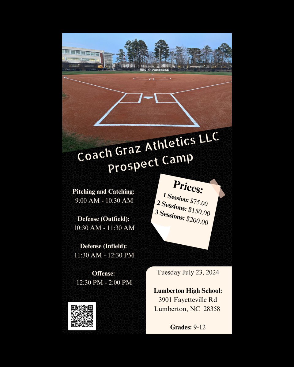 We’re only a few days away from camp, make sure to sign up before it’s too late! 

📍Lumberton High School
📅 July 23rd
🔗 …cpembrokesoftballcamps.totalcamps.com/About%20Us