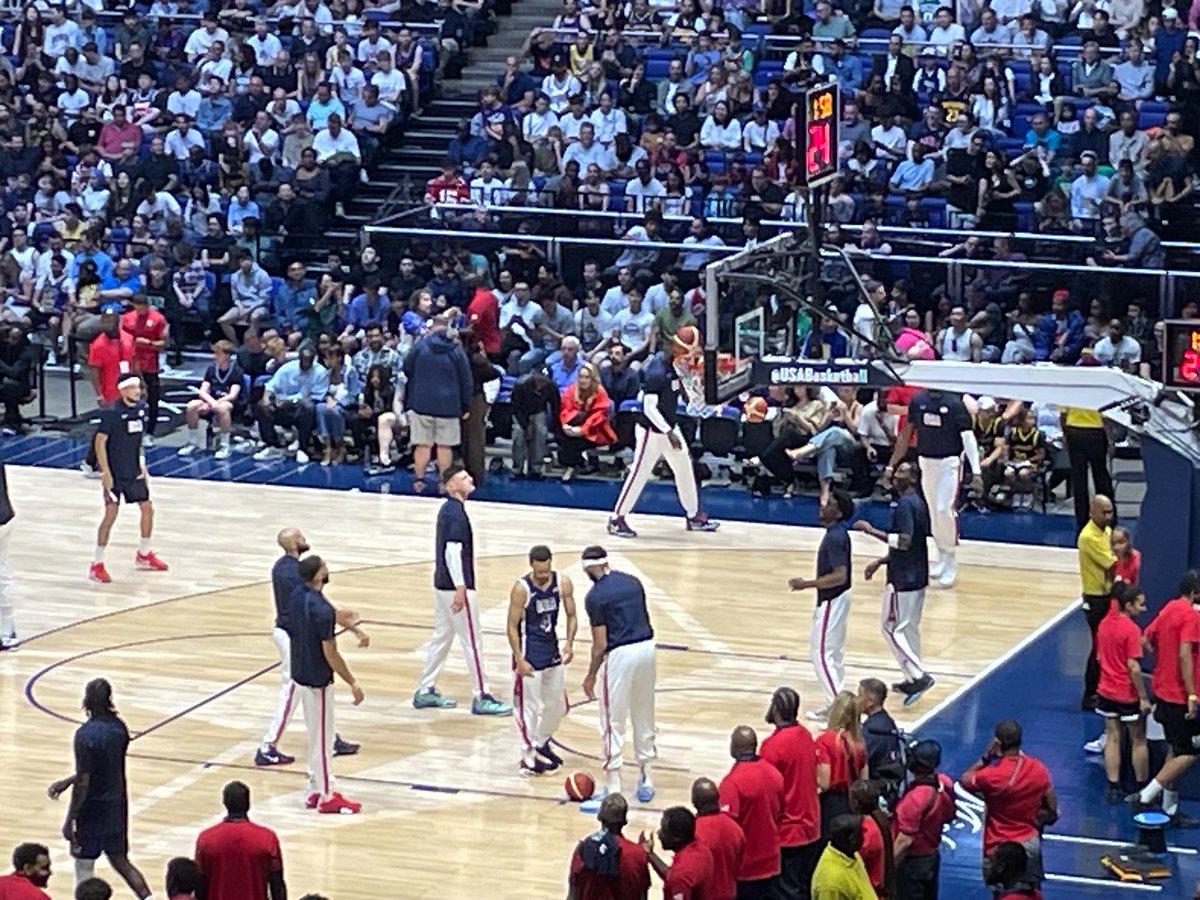 rkn0386's tweet photo. Good game at 02 #USABasketball #USAvsSouthSudan https://t.co/j73ItGuB88