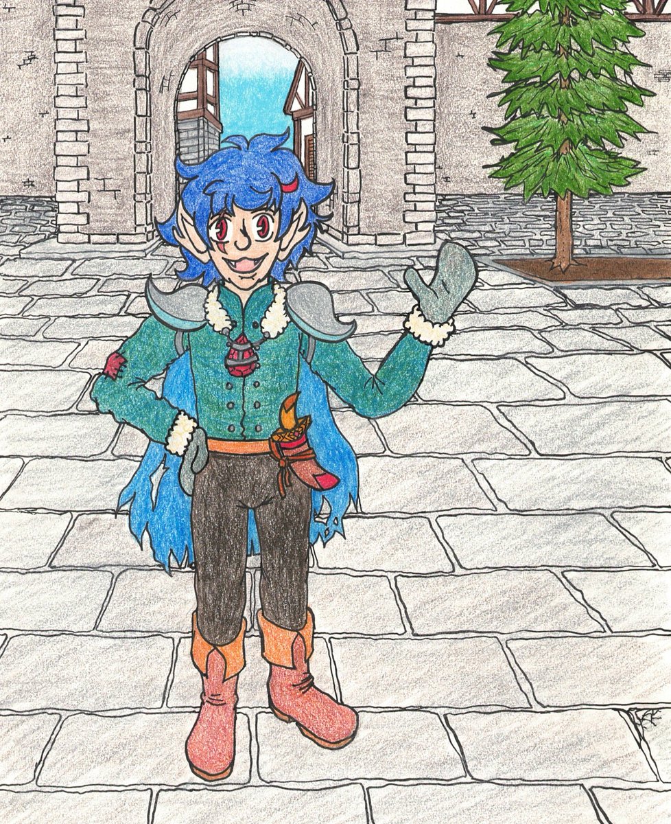 plainsofaurelis's tweet photo. Fire Emblem-based original characters are a big part of #FEArtscuffle. This is Lizard, an original Fell Dragon created by a fellow Artscuffle participant. He lives in Brodia and Elusia. I used a protractor and a ruler when I drew the background. https://t.co/PxP7fGMiyR