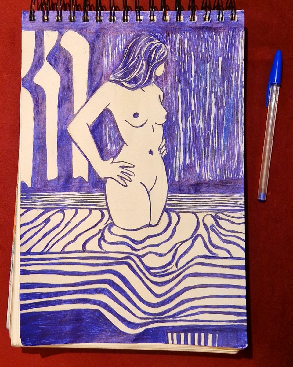 kosmauve's tweet photo. #ink #inkblue #blueink #Bicblue #bicbluepen #bicdrawing #inkpen #bluepen #bluebic #bluebicpendrawing #bluedrawing #thebath #bath #Bicpen #Bic https://t.co/wRpBgAr7Nj