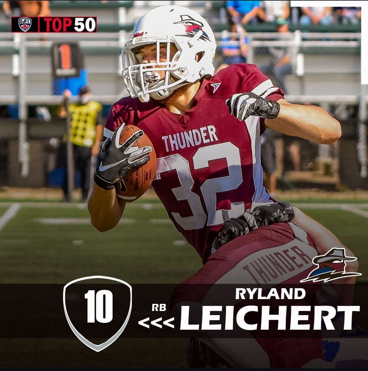 reginathunder's tweet photo. The CJFL Projected Players are out and nobody was surprised to see our boy Smith at number 1.  Special congratulations to Smith, Leichert, King, Walz and all other players highlighted. #leavealegacy #25thseason https://t.co/4EaQL2rRMo