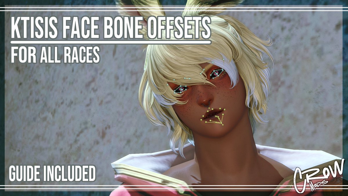 CrowMods's tweet photo. GO! BE FREE! MAKE AWESOME EXPRESSIONS!

            ⋆✦ Ktisis Face Bone Offsets ✦⋆
           🖤Google doc link in replies🖤
 🖤🤍Retweets always appreciated!🤍🖤 https://t.co/NgbhpPZxyV