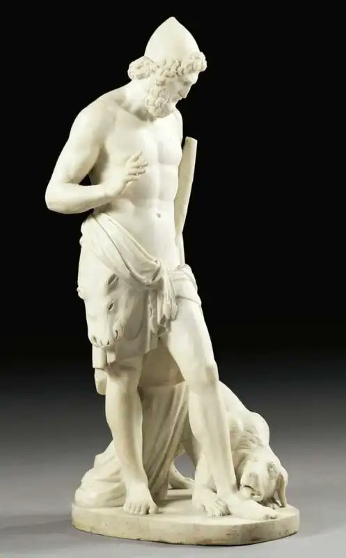 johnstonglenn's tweet photo. French sculptor Jean-Joseph Espercieux was born OTD in 1757. Ulysses Recognized by his Dog Argos is thought to date from around 1812. https://t.co/lcnFHHraTJ