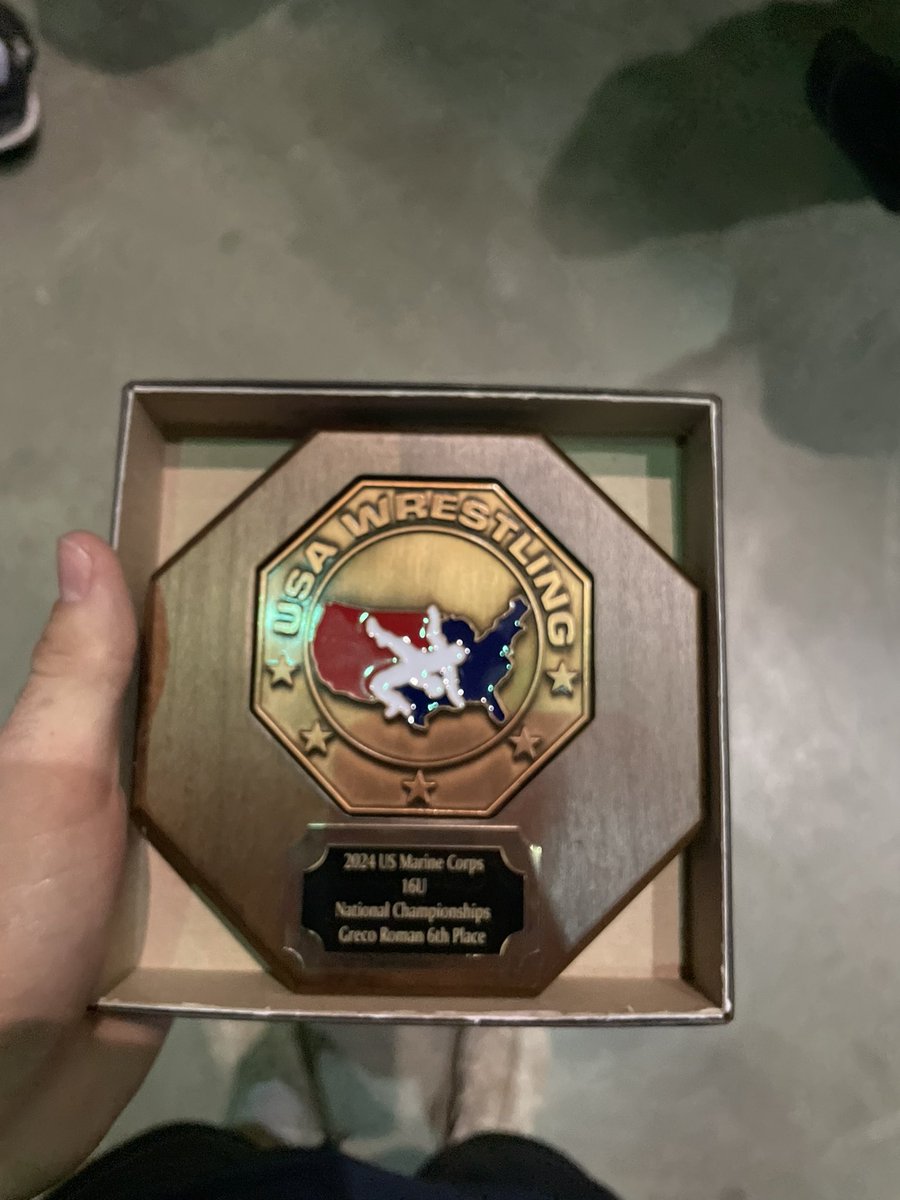 DSHS_Wrestling's tweet photo. Jackson Shipley claimed 6th in the nation in Greco at the USA Wrestling National Championships in Fargo, North Dakota today. He’s just the second Fargo placer in Dripping Springs history. Way to go, Jackson! 💪😤 https://t.co/Qfk2EOwYUn