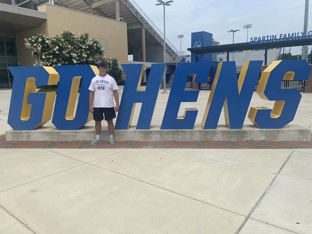 Thank you to <a href="/Delaware_FB/">Delaware Football</a> and <a href="/CoachRogers57/">Coach Rogers</a> for the opportunity to learn and compete at today’s camp. <a href="/LSFootball1/">L-S Football</a> <a href="/BillKnapp36/">Bill Knapp</a> <a href="/peter_fiorello/">Peter Fiorello</a> <a href="/PioneerIron/">Iron Pioneer</a>