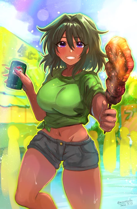 これから代々木のブラジルフェス行ってきます!朝食抜いてるのでたっぷり美味しい食べ物食べまくるぞ!!!#デレマス #デレステ #ナターリア #生田輝 #ソル・カマル 