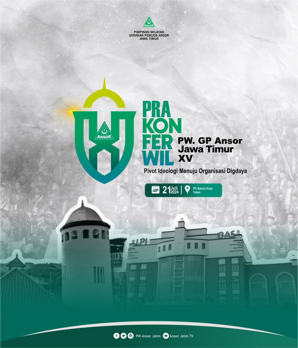 Ansor_Watulimo's tweet photo. Selamat dan Sukses Pra Konferwil PW. GP Ansor Jawa Timur XV
 #PraKonferwilAnsorJatimXV https://t.co/7hGBfjlIdp
