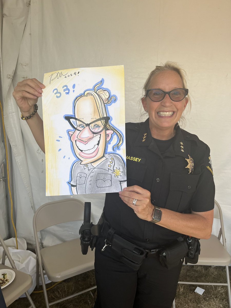 WCSOOregon's tweet photo. Sheriff Massey is having #BigFairFun celebrating her 20 year anniversary @WCSOOregon. Come join us through July 28th! https://t.co/Ms4wUJRVs2