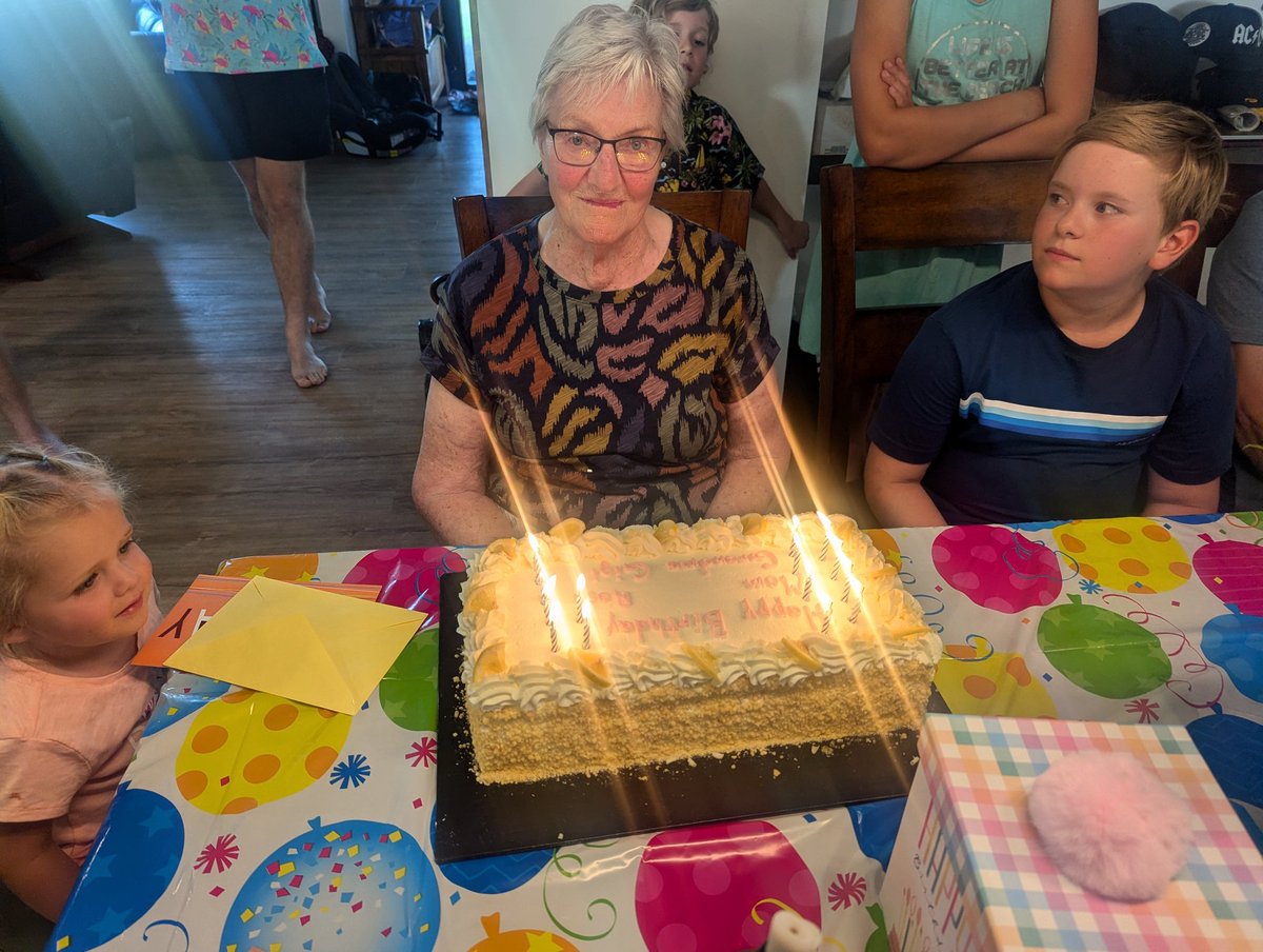 Celebrated my Mom's 87th birthday today, surrounded by loving family. She has lived with us for the past 6 years, it is a blessing to spend every day with her.