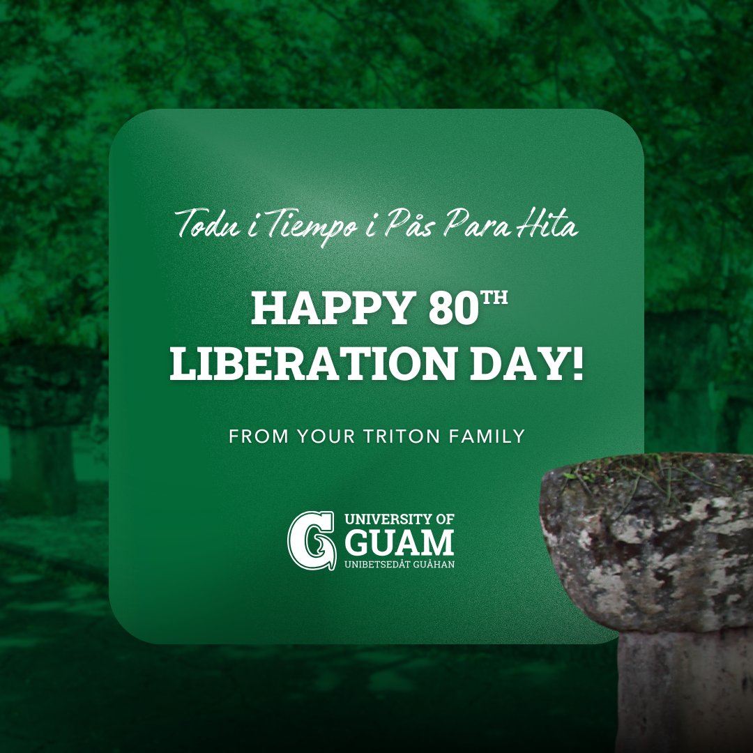 Today we celebrate "Peace for us always." Happy 80th Liberation Day! Biba Guåhan! 🇬🇺

07.21.24