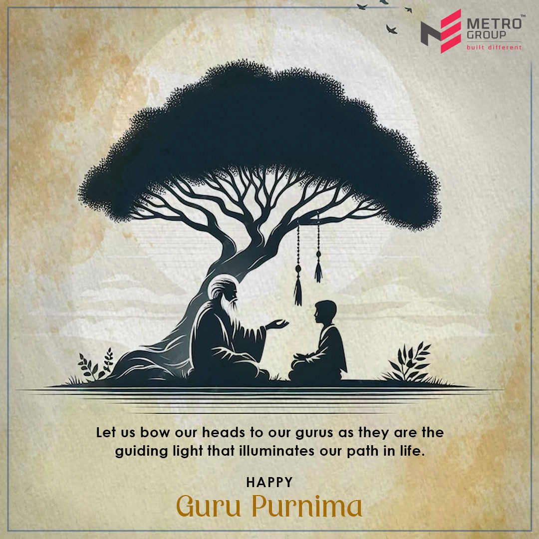 MetroGroupIndia's tweet photo. Celebrating the light of knowledge and wisdom on this auspicious Guru Purnima. 🌟 Today, we honor the guides, teachers, and mentors who illuminate our paths and inspire us to strive for greatness. Thank you for being the guiding stars in our journey. 🙏
#GuruPurnima #MetroGroup https://t.co/QFokKtP4f3
