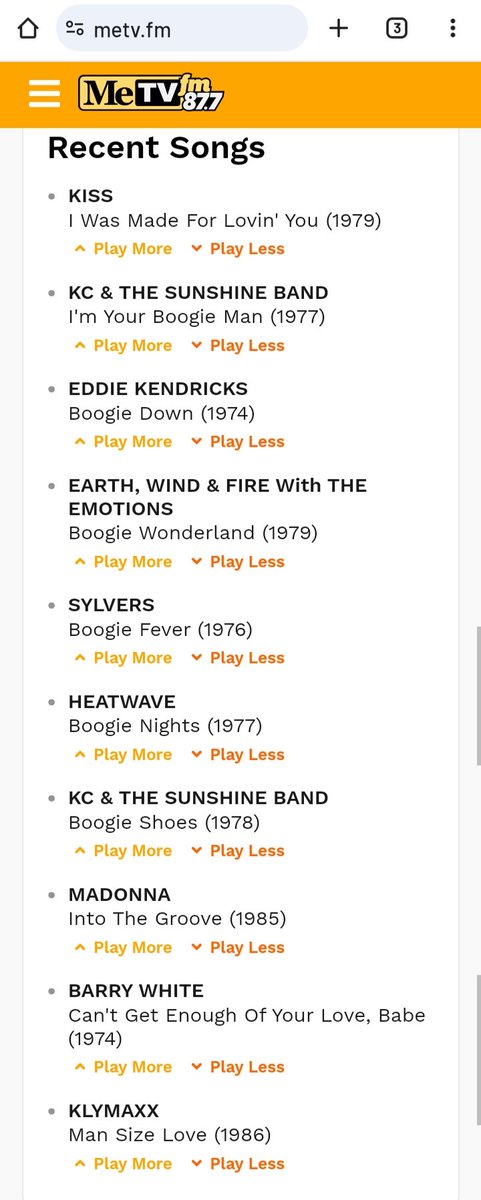 Boogie🕺Boogie🕺🏻Boogie🕺🏼Boogie🕺🏽Boogie🕺🏾Boogie🕺🏿(including #BoogieWonderland) Saturday night #DanceWithMe on MeTV.FM (Audacy app) <a href="/MeTVFM/">Me FM Radio</a> played an #EasterEgg of 6 songs with #Boogie in the title💃🏾🎶