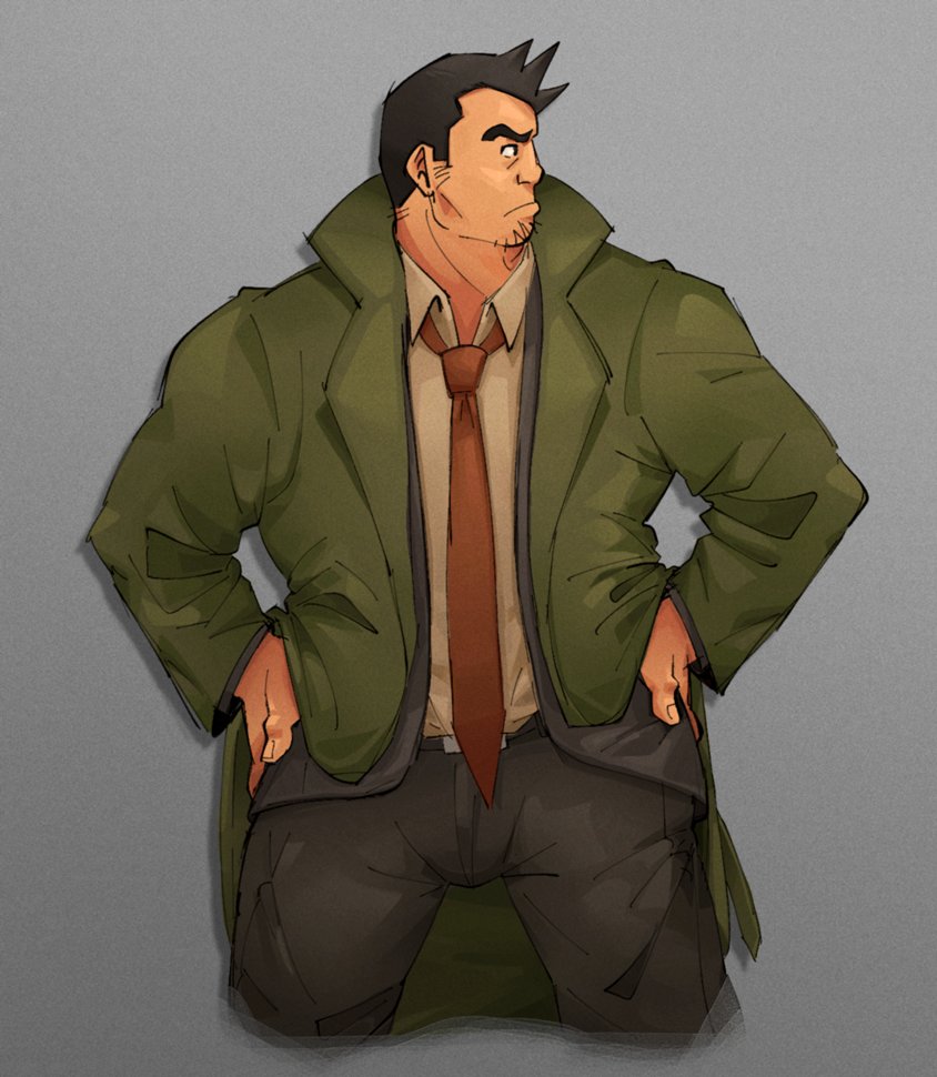 「hadn't drawn gumshoe in a long time so i」|leo garcia ☻のイラスト