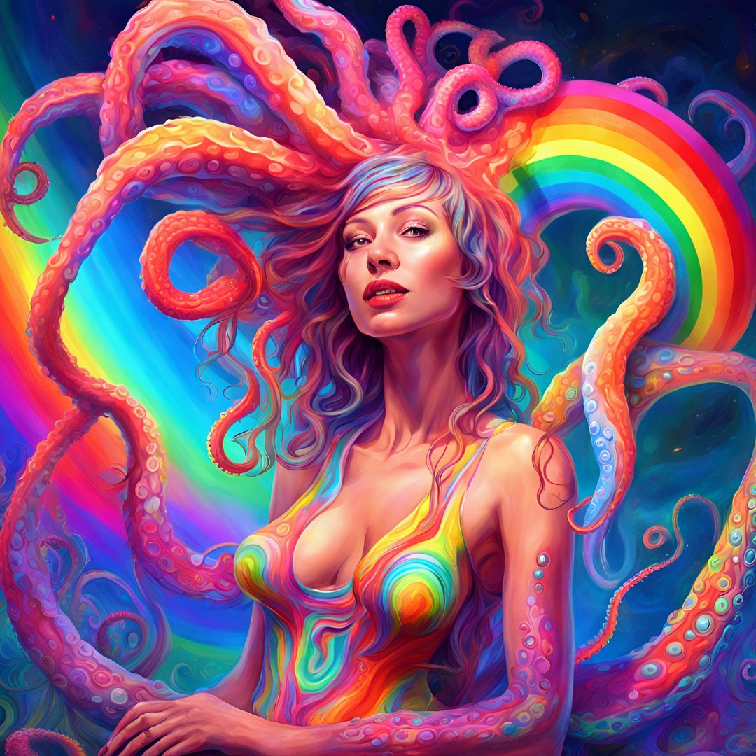 QuantumSenses's tweet photo. More delicious tentacles.... See more https://t.co/12VLpUzKnL #NFTdrops #nftarti̇st #digitalart #Octopussy https://t.co/zfOuFR9twJ