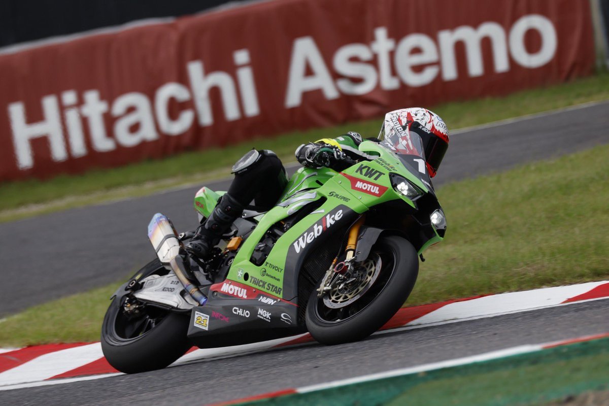 鈴鹿8耐 #11 Kawasaki Webike Trickstarのグレゴリー・ルブラン選手が