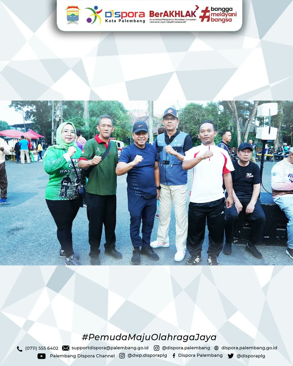disporaplg's tweet photo. Jalan Sehat Terpadu Peringatan HUT PWRI Kota Palembang Provinsi Sumatera Selatan ke-62.

21 Juli 2024 | Halaman Rumah Dinas Walikota Palembang &amp; Jalan Tasik

#DisporaKotaPalembang
#PemudaMajuOlahragaJaya https://t.co/FRbCX4i7qm