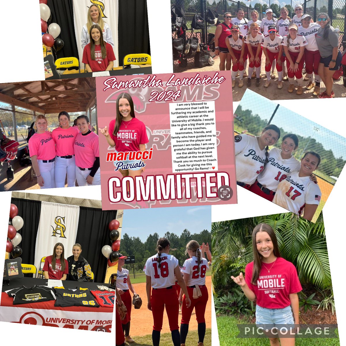 MarucciPatsGC's tweet photo. #18 signing out! Another 2024 Samantha Landaiche @SamLandaiche18 played her last tment but in her 2 yrs as a Patriot she left her mark! Sam collected 31 hits, .340 BA, 47 POs, &amp; 62 A as a SS/3B! We wish her the best of luck at University of Mobile! Ram it Sam! #maruccipatriots https://t.co/kEIpmh0uNe