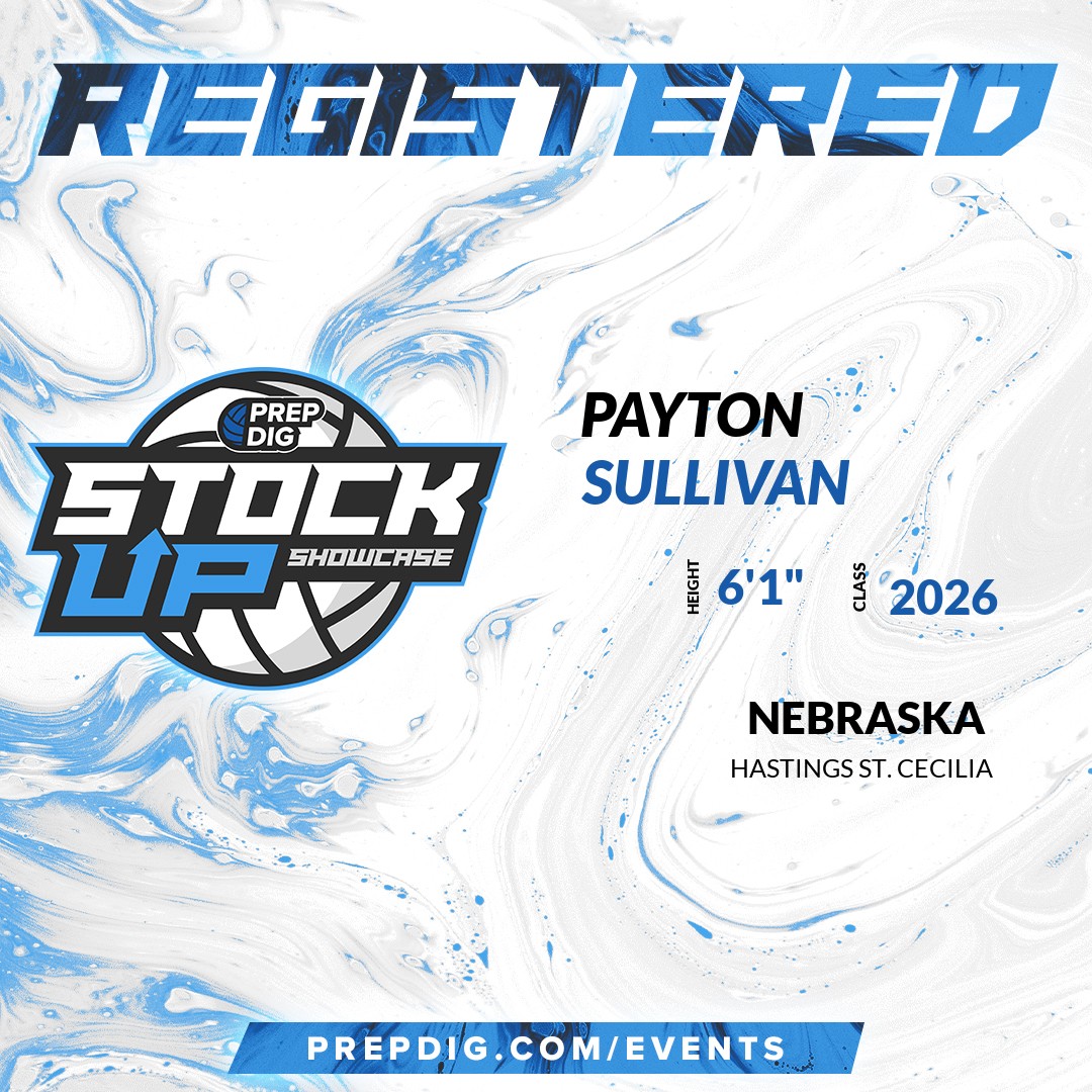 PrepDig's tweet photo. Welcome Class of 2026 Payton Sullivan (@Paytonsullyvb) of Hastings St. Cecilia to the @PrepDig_NE Showcase on July 21st @ The Volleyball Academy.
π₯π #PDStockUp ππ₯
More info! π https://t.co/l2S7oUoi7R https://t.co/QmeHXvvUav