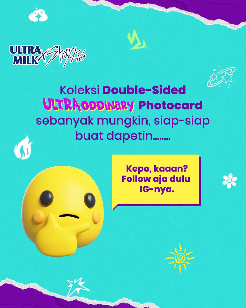 ultramym's tweet photo. Masih ada yang belum punya Double-Sided ULTRAoddinary Photocard?
This is your sign, Movers! 👆👆👆
Kumpulin PC sebanyak-banyaknya dan tungguin surprise dari Ultra Milk buat kalian para kolektor. Stay tuned ya. 😎
#MakeYourMove #iamULTRAoddinary https://t.co/5SJuDc3yoh