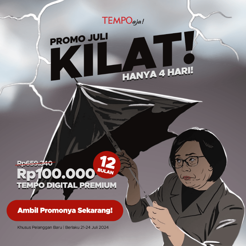 tempodotco's tweet photo. Hanya 4 hari! Berlangganan terhemat dengan potongan Rp559.340 untuk akses Tempo Digital Premium selama 12 bulan.

Khusus pelanggan baru, berlaku 21 - 24 Juli 2024. Yuk, ambil promonya sekarang, Sahabat Tempo!