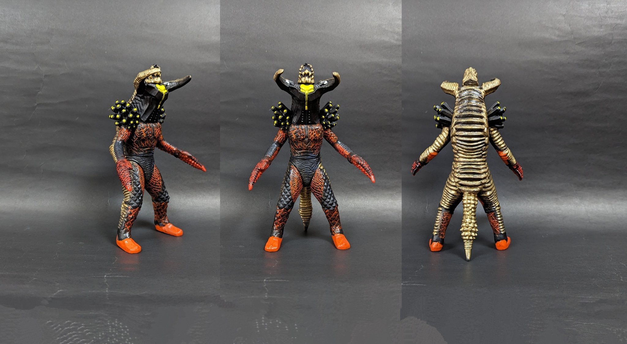 ウルトラ怪獣ソフビ　モノゲロス&ディゲロス　リペイント完成 ウルトラ怪獣ソフビ モノゲロス&ディゲロス リペイント完成