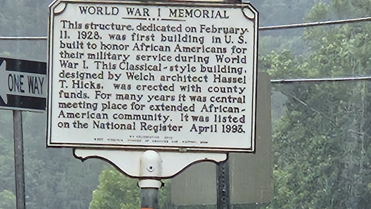 smore4672's tweet photo. Two consecutive weekends fishing with Dr. Bensadoun. Kimball was overcast and rainy today (McDowell County), with modest results. 

WW1 Memorial there beset by abandoned houses in a dying town. Strange to consider their lives and what was once. https://t.co/iSYo3S27pQ