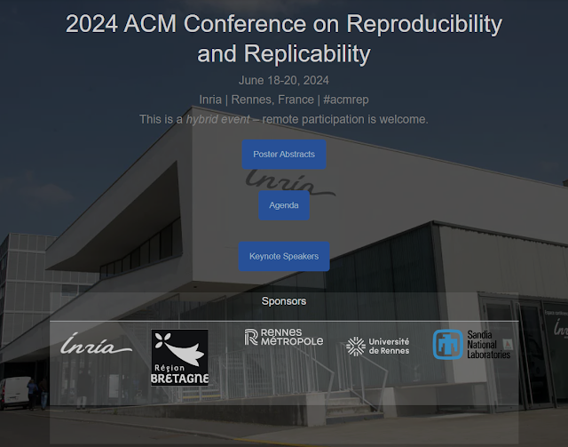 Rochana R. Obadage (@rochanaro) on Twitter photo 📝Trip Report: ACM Conference on Reproducibility and Replicability 2024. Sharing my experiences and key takeaways from attending <a href="/acmrep/">ACM REP '24</a> virtually!
Check out the highlights and insights:
ws-dl.blogspot.com/2024/07/2024-0…
<a href="/oducs/">ODU Computer Science</a> <a href="/WebSciDL/">WS-DL Group, ODU CS</a> 📝Trip Report: ACM Conference on Reproducibility and Replicability 2024. Sharing my experiences and key takeaways from attending <a href="/acmrep/">ACM REP '24</a> virtually!
Check out the highlights and insights:
ws-dl.blogspot.com/2024/07/2024-0…
<a href="/oducs/">ODU Computer Science</a> <a href="/WebSciDL/">WS-DL Group, ODU CS</a>
