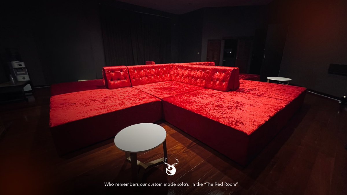thesinfulhouse's tweet photo. Who remembers the red room, we do.. 🏇 Proud to be the first and original lifestyle club in South East Asia 💋 and yes these sofas are custom made which we can say are permanent 🤭 #checkthedates https://t.co/qa2iooi1kd
