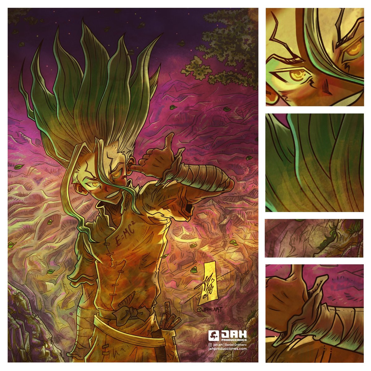JahComics's tweet photo. Tardé más de lo esperado por un tema con la compu pero terminé la ilus en la de mi viejo. Este fanart va a estar disponible en eventos para quienes quieran adquirirlo impreso.

Un poco del paso a paso. https://t.co/xjN0WGVBhc