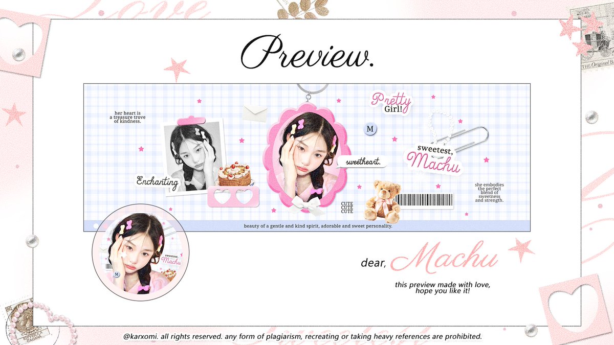 karxomi's tweet photo. help ospek 🩰

haloooo! candif membawa 3 katalog baru dengan versi layout dan Lockscreen ૮꒰ ˶• ༝ •˶꒱ა  versi hp dan versi pc juga ya. kalo kurang aman bisa infoin aku lewat dm 💘 wdyt? mana fav kamu? ini nanti bisa di order secara terpisah ataupun bundle yahh man teman... https://t.co/iwnfgHTTCJ