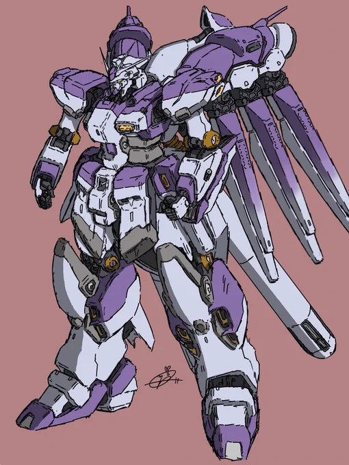 Hi-νガンダムのらくがき 