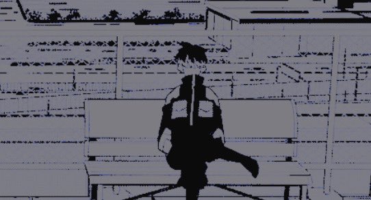 ❪   sits  on  tl ﹒  yaaawn ﹐  he’s  bored ﹒  ❫