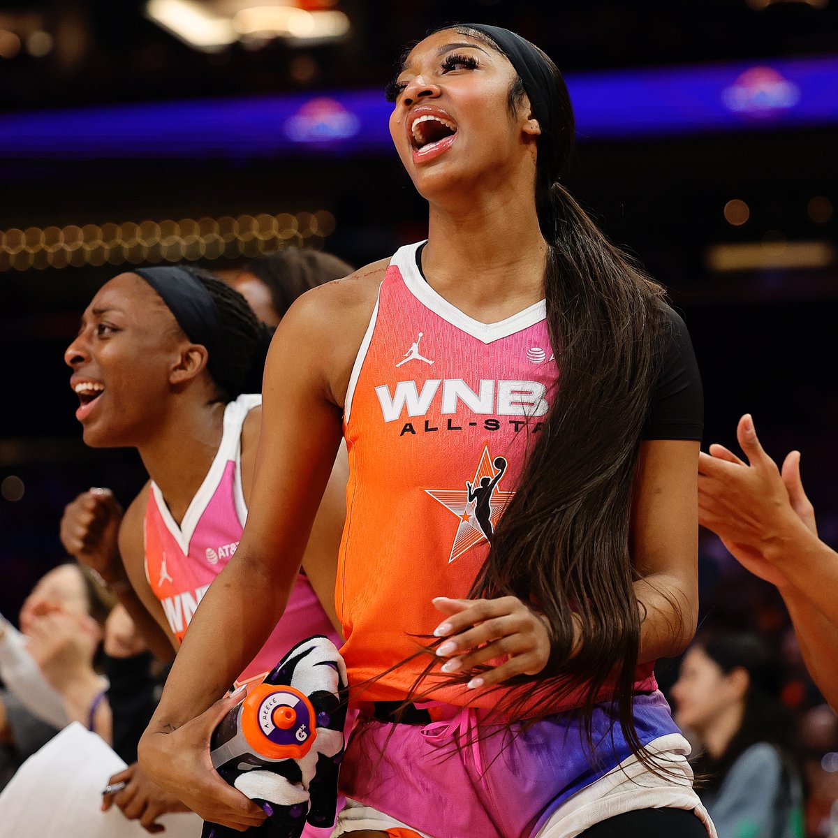 BleacherReport's tweet image. DOUBLE-DOUBLE FOR ANGEL REESE IN HER FIRST ALL-STAR GAME 💪