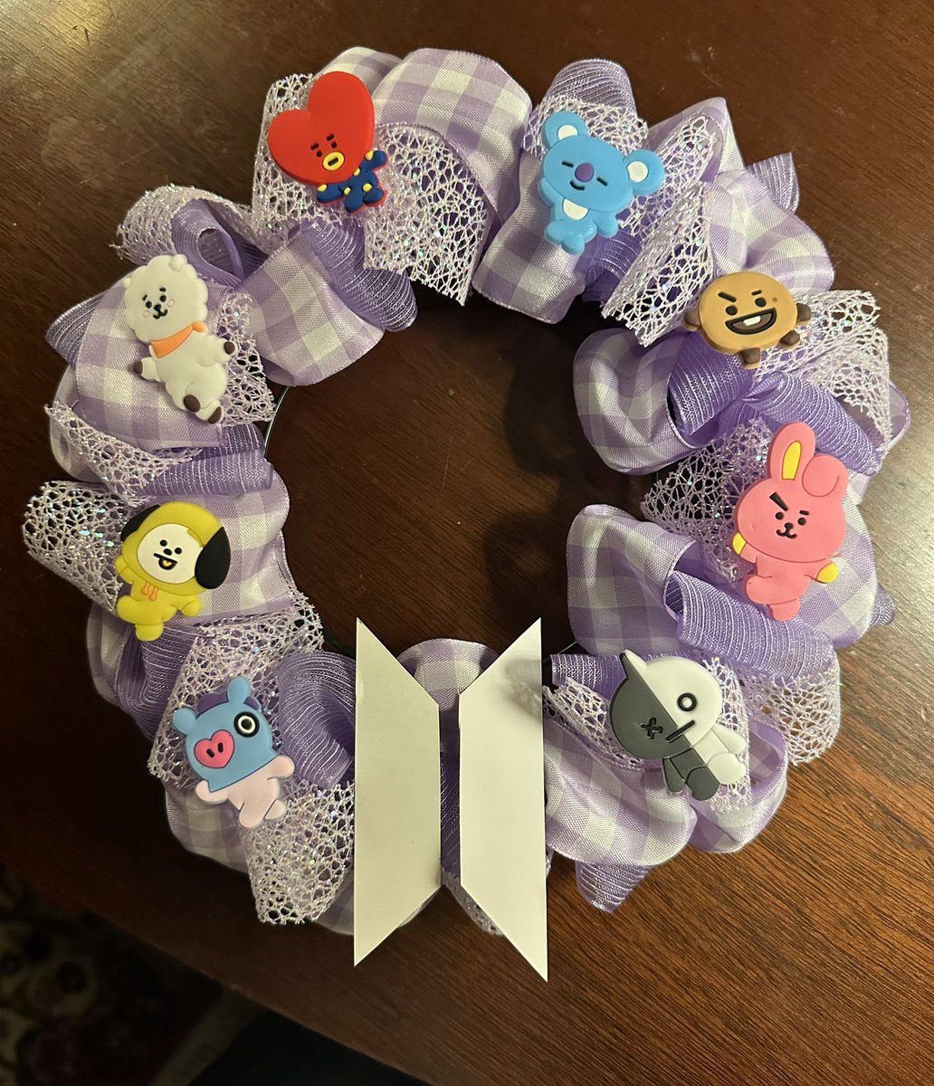 Would mini Bangtan themed wreaths be cute?  Idk