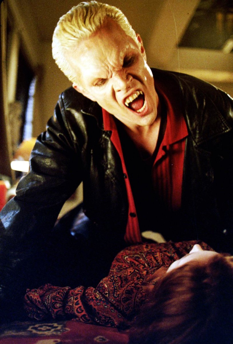 jamie_marsters's tweet photo. Pic of the Day: When the weekend's so close you can almost taste it...
aka James Marsters' #Spike *almost* tasting (@theweeknd? 😜 Nah!) Alyson Hannigan's #Willow in #Buffy #4.7 "The Initiative"
@JamesMarstersOf #JamesMarsters @alydenisof #AlysonHannigan #Almost #ButNotQuite https://t.co/0LA745Qo7N