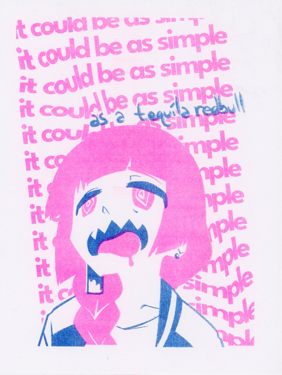 RadMcKick's tweet photo. Riso Print https://t.co/F71vFGpjJk