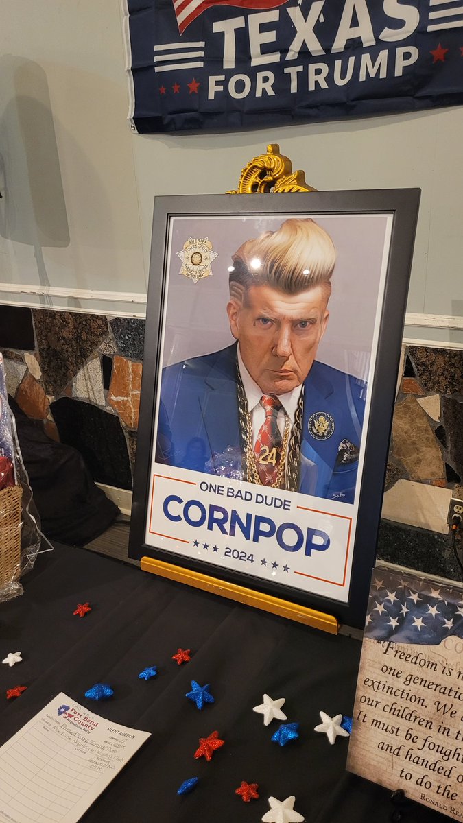 Saw this at a Fort Bend County Republican dinner a few months ago. In light of the recent assassination attempt, it fits.