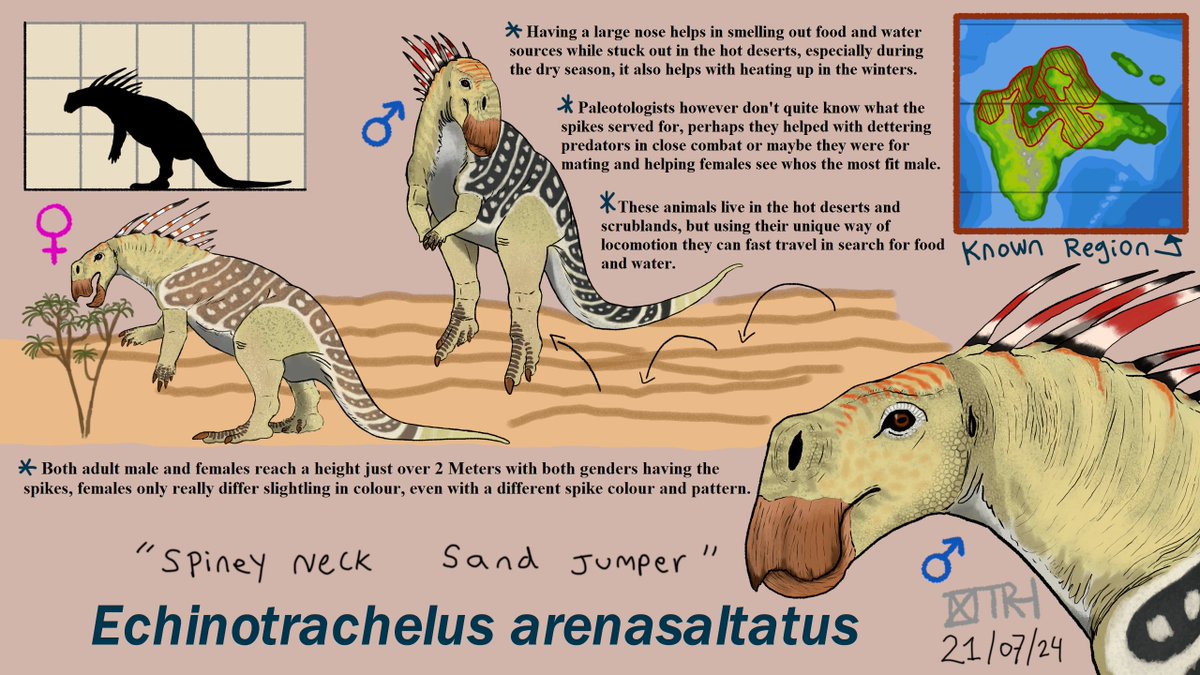 niko_tr's tweet photo. #LemuriaChallenge
Echinotrachelus arenasaltatus  
A desert dwelling cursed kangaroo like Elasmarian.  

Nickname: Amargo-Roo https://t.co/zURfb5p3l6