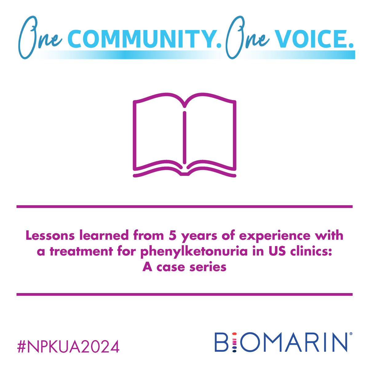 BioMarinMedical's tweet photo. Earlier today, we shared a series of case studies highlighting lessons learned from 5 years of experience in US clinics​ with a treatment for #phenylketonuria. This post is intended for US 
healthcare professionals only. #NPKUA2024 https://t.co/SHLif0ijUC