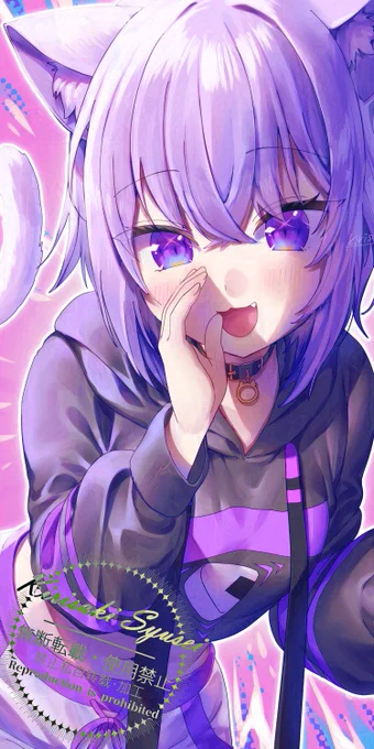 23日目猫又おかゆちゃん!#絵かゆ 