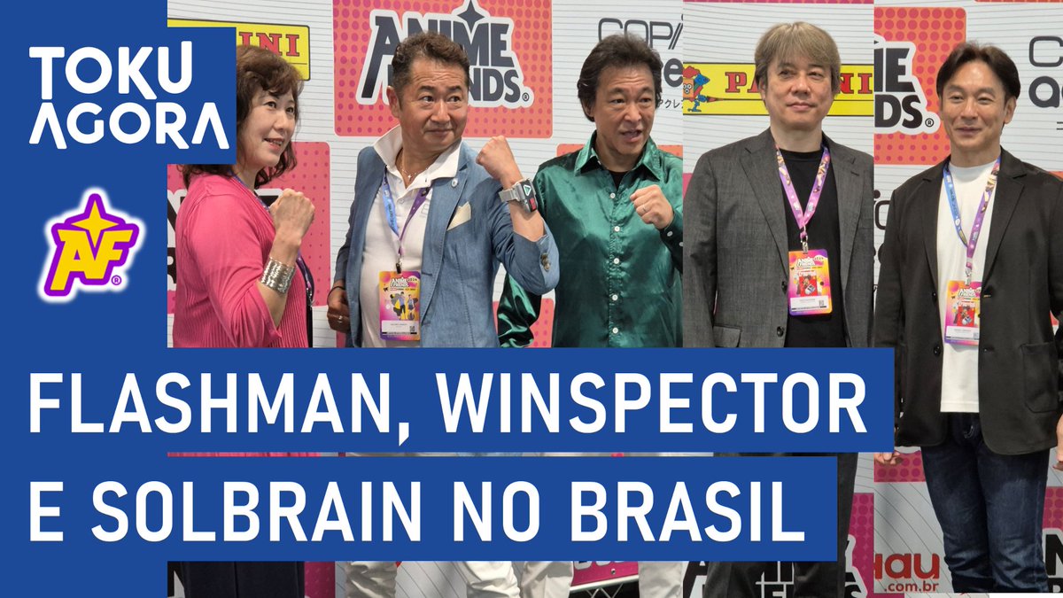 SupaHiroBr's tweet photo. Chegando um newsflash do #TokuAgora com o que aconteceu no segundo dia do #AnimeFriends2024. Tem os protagonistas de #Winspector e #Solbrain, dubladores de #Cybercop, além do trio de atores de #Flashman. Vem ver 👇
👇
📺 https://t.co/aon7YuSrba

@tokusatsu @SupaHiroBr https://t.co/LR42pSzmMH