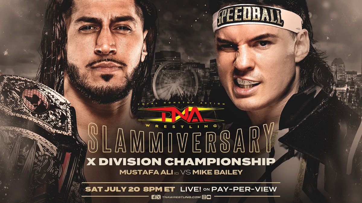 P1Ange1's tweet photo. @MustafaAli_X Vs @SpeedballBailey For The #TNA #XDivisionTitle put it up there for match of the year! The near falls and drama was top tier cinema! On top of the fast paced hard hitting action! What a show stealer! End of a great reign and redemption for Earl! #TNASlammiversary https://t.co/MzQKcIBV60