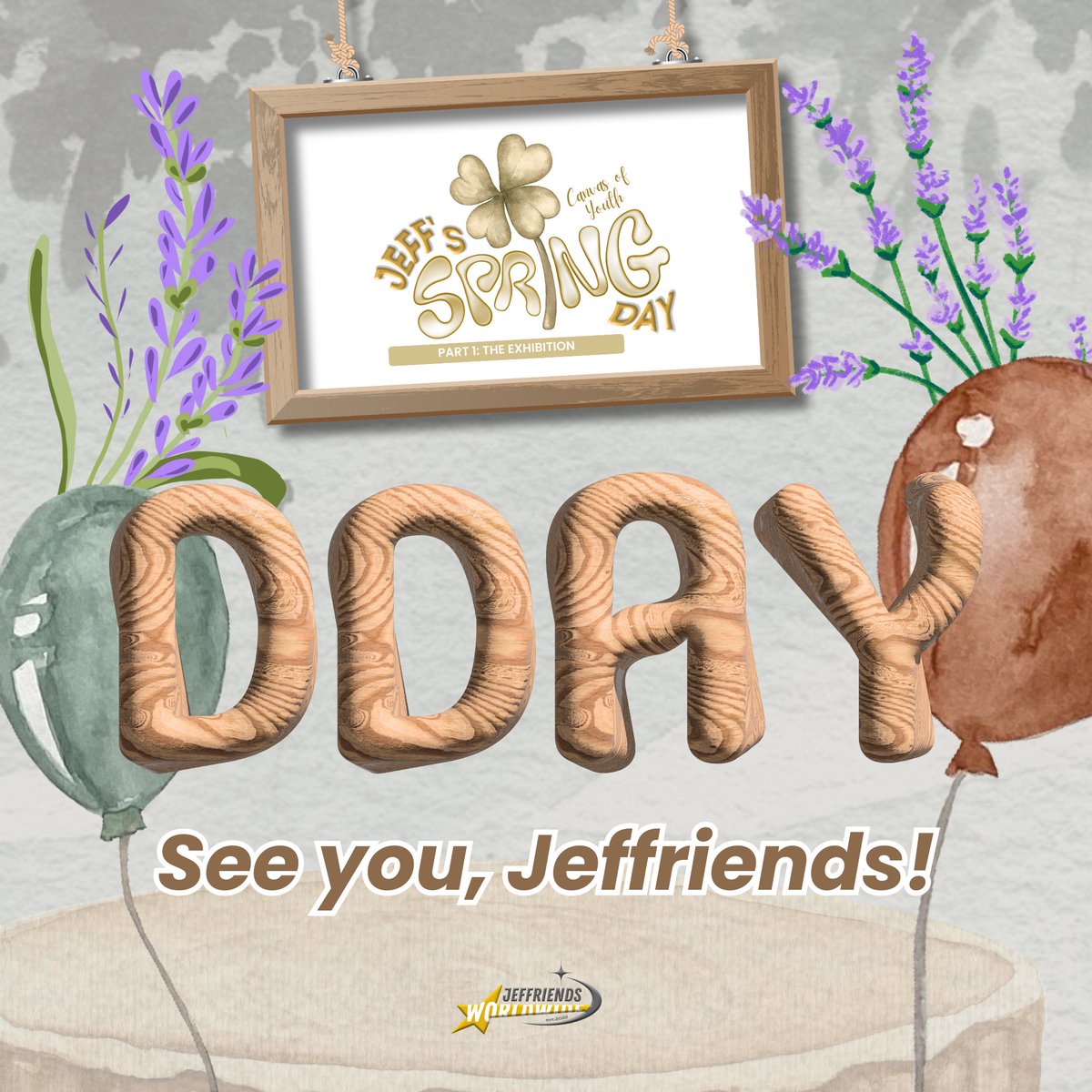 JeffriendsOFC's tweet photo. JEFF'S SPRING DAY ; Canvas of Youth (Part I)

𝙏𝙊𝘿𝘼𝙔 𝙄𝙎 𝙏𝙃𝙀 𝘿-𝘿𝘼𝙔! 🥳 
We can’t wait to see you all today at the art exhibition! 🎨

Let’s celebrate YML Jeff’s special day together! 🎉

HAPPY BIRTHDAY YML JEFF
#143YesMyLove @143yesmylove
#LoveJeff #JeffSpringBirthday https://t.co/kunufX2Ngx