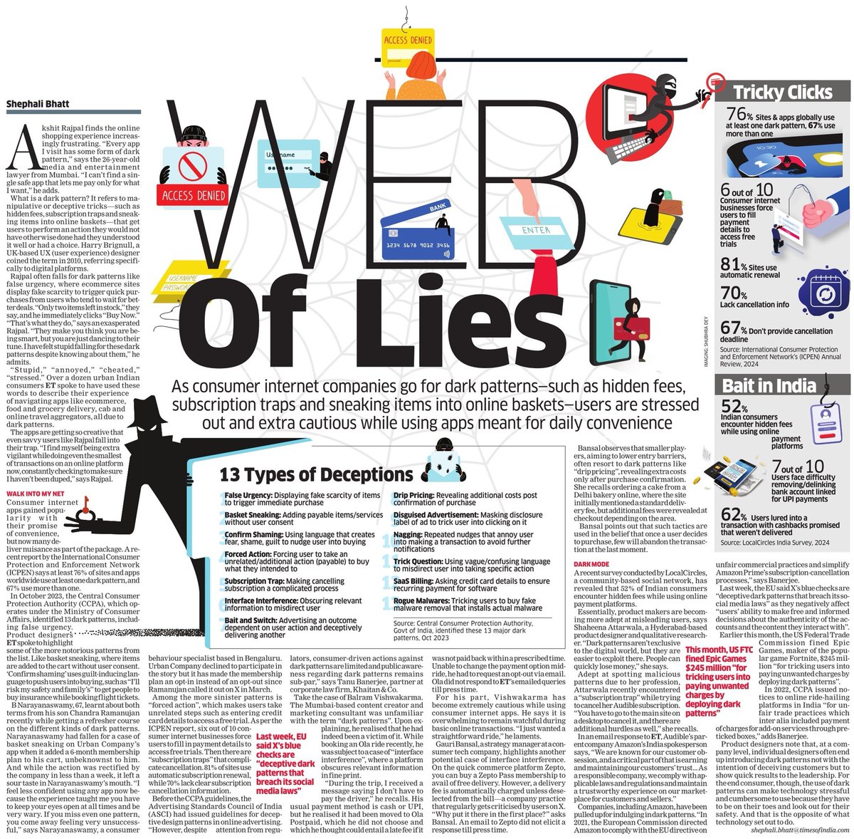 "I can’t find a single app that lets me pay *only* for what I want"

Wrote about how dark patterns of online platforms--hidden fee, subscription trap, basket sneaking--have made navigating what were to be convenience apps a stressful task.

And what it means for the internet &amp; us