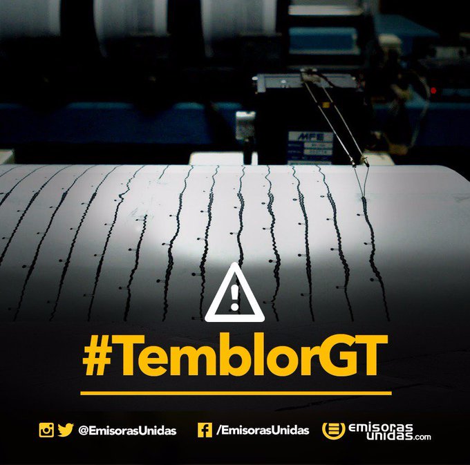 EmisorasUnidas's tweet image. #AHORA Se reporta un sismo sensible en territorio guatemalteco