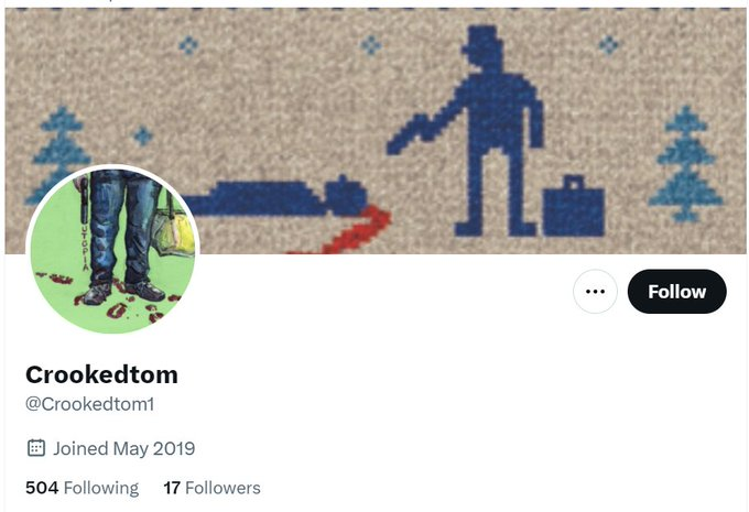 SemiRespect's tweet photo. Little account... In the either...
#SemiRespect is sleuthing?
#CrookedTom - Tom Crooks?
Infamous?
Stared following gamer accounts transitioned to LGBT accounts... all coincidences?
Who might this be? Nothing? Something?
Curious... https://t.co/k31RqL3ZJk
