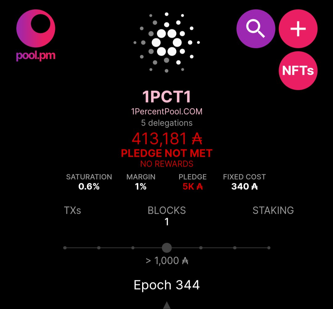 dyno_pool's tweet image. There are several 1PCT1 pools out there but this one with 413K A and 5 loyal delegators hasn&apos;t been active in about 3 years 

Pool:cad0b74ddcaff6b73dae6af72604a9bf9c6526d5cea4bf2a8480689f

#DYNO #Cardano