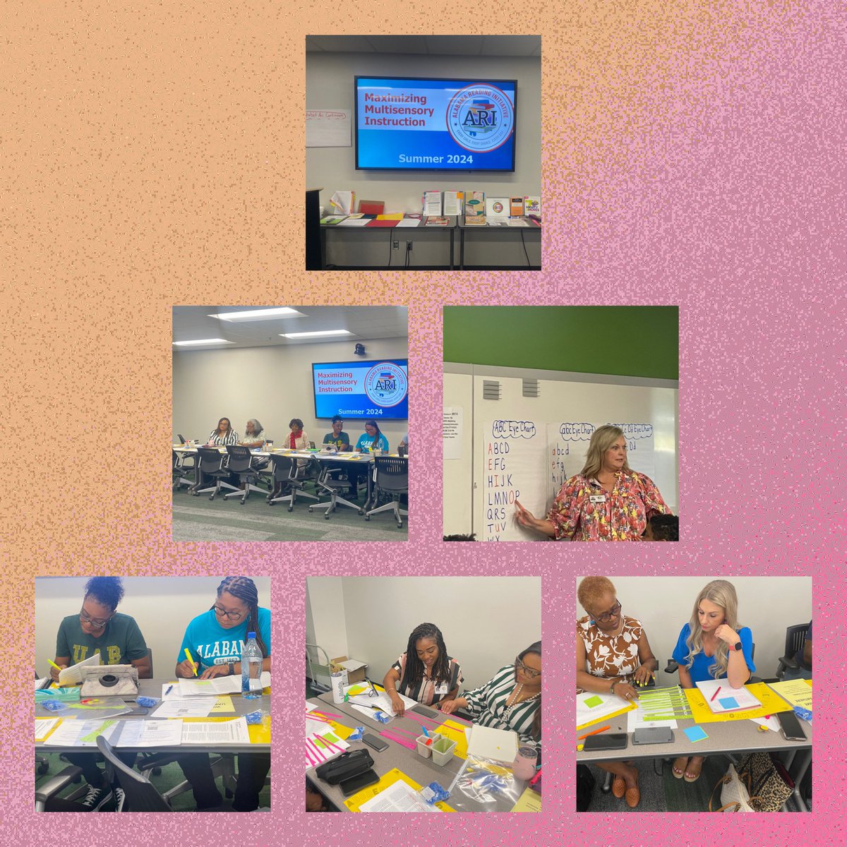 LiteracTcher's tweet photo. This past Thursday it was all about presenting Maximizing Multisensory Instruction to teachers, LRS, RLS, &amp; district representatives in Region 5! #AboveAndBeyond #SettingHighExpectations @AlabamaAchieves @SNHill_educator @JuliaJwall https://t.co/yyl1hYCxee