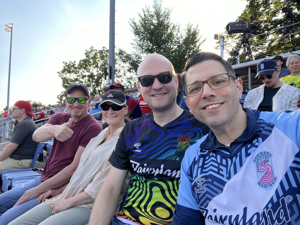 JWDuncan's tweet photo. What a night! 🌟 Had an amazing time watching @forwardmadisonfc play. The energy in the stadium was electric and the game was intense. So proud of our team! Can’t wait for the next match! 🦩⚽️ #ForwardMadison #GreatNight #SoccerLove #FlockTogether #madisonwi https://t.co/NlV5Ov7zuU